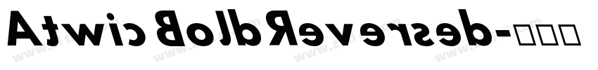 Atwic BoldReversed字体转换